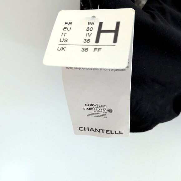 Chantelle Norah Comfort Underwire bra black stretch lace 36H UK 36FF NWT - Picture 4 of 4
